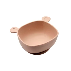 The Cotton Cloud Lili the Bear Μπωλ Σιλικόνης Απαλό Ρόζ