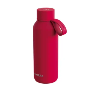 Quokka STEEL Μπουκάλι Θερμός Ανοξείδωτο με Λαβή BPA Free 510ml – Cherry Red