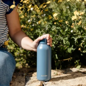 Quokka Solid Thermos 510ml Stone Blue