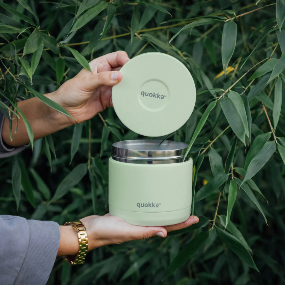 Quokka Ανοξείδωτος Θερμός Φαγητού 600ml – Pastel Green - Image 2