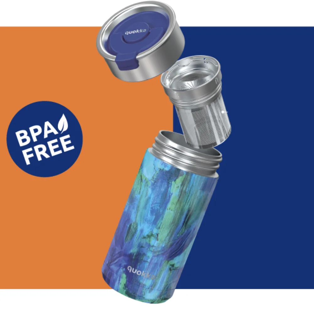 Quokka Παγούρι Θερμός για τον Καφέ Ανοξείδωτο 400ml – Carbon Black - Image 3