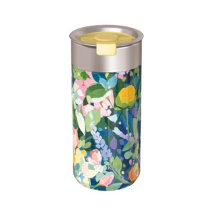 Quokka Παγούρι Θερμός για τον Καφέ Ανοξείδωτο 400ml – Floral Party