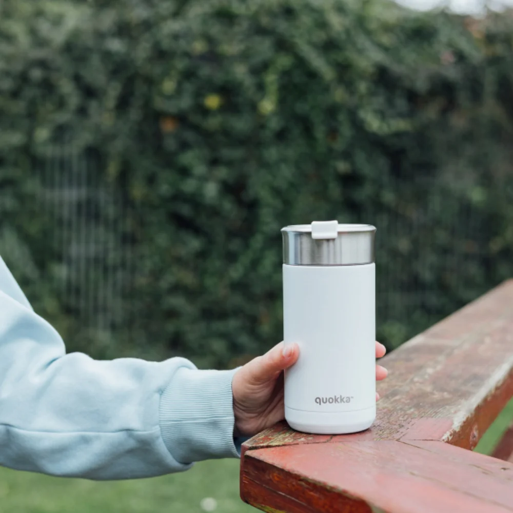 Quokka Boost Thermos Coffee 400ml White