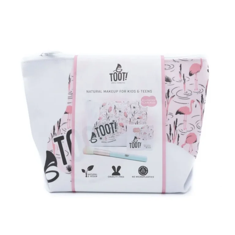 TOOT! Σετ Παιδικό Μακιγιάζ με Τσαντάκι & Ρουζ Flamingo
