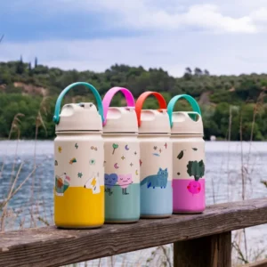 The Cotton Cloud Παγούρι Θερμός 420ml – Confetti | Με Καλαμάκι & Λαβή Σιλικόνης