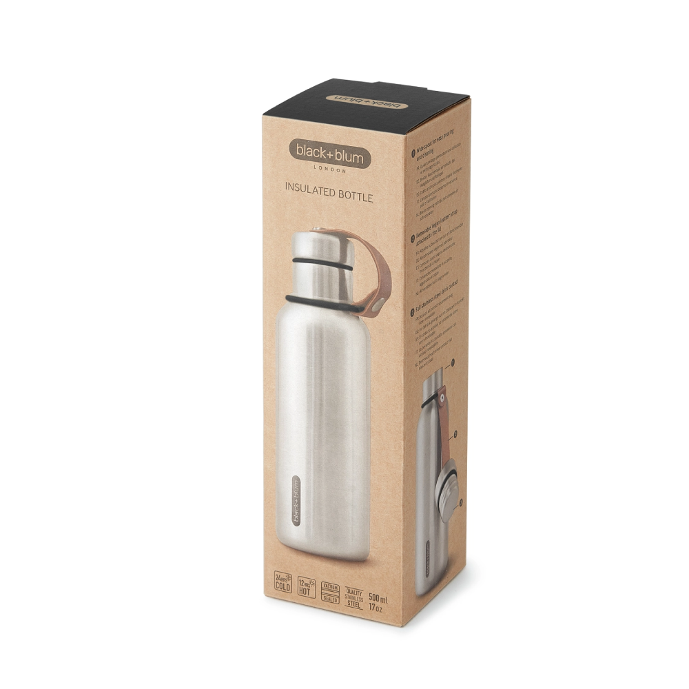 Black + Blum Limited Edition Black stainless steel bottle 500ml