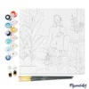 Figured’Art Woman in the Room with Plants painting by numbers 20x20