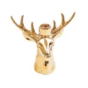 Housevitamin Reindeer ceramic candle holder gold