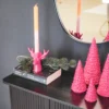 HOUSEVITAMIN Reindeer Ceramics Candleholder Neon Pink