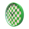 HOUSEVITAMIN Ρολόι Τοίχου Block Pattern Green/Pink