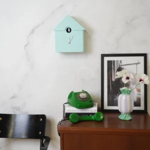 HOUSEVITAMIN Cuckoo Clock Mint Green 24x27x9cm