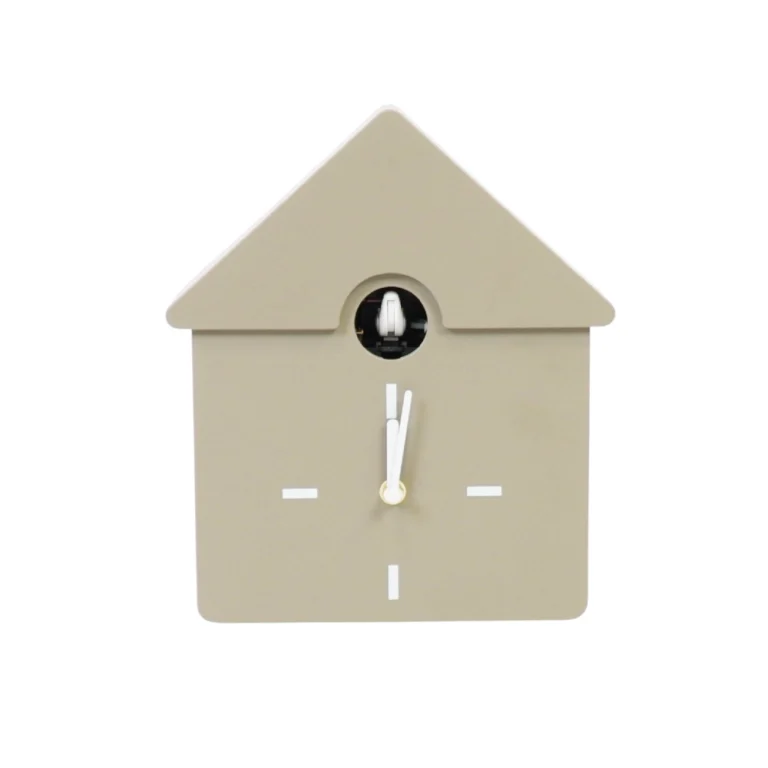 HOUSEVITAMIN Cuckoo Clock Mint Taupe 24x27x9cm