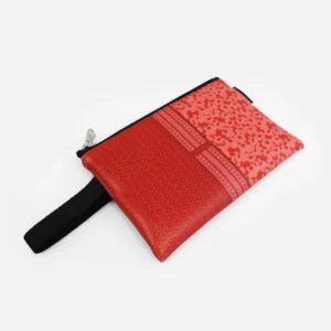 MakeNotes Red Flowers mini clutch