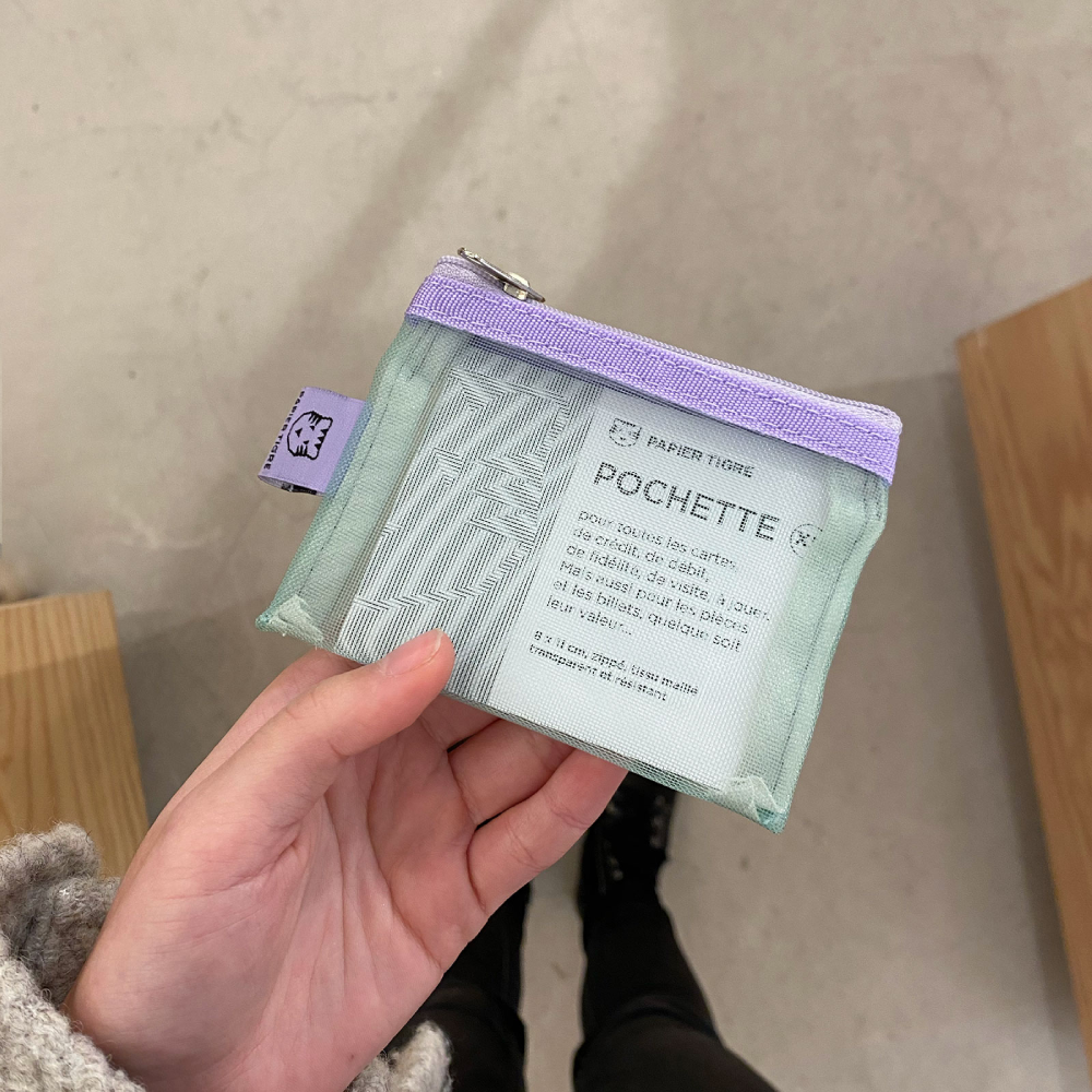 Papier Tigre Mesh Pocket Lila Mini