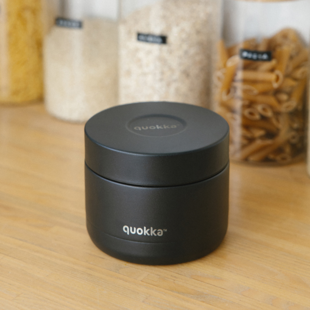 Quokka stainless steel food flask 360ml black