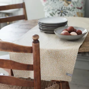 Spira of Sweden Τραβέρσα Honey 42×140 cm Dotte Pattern