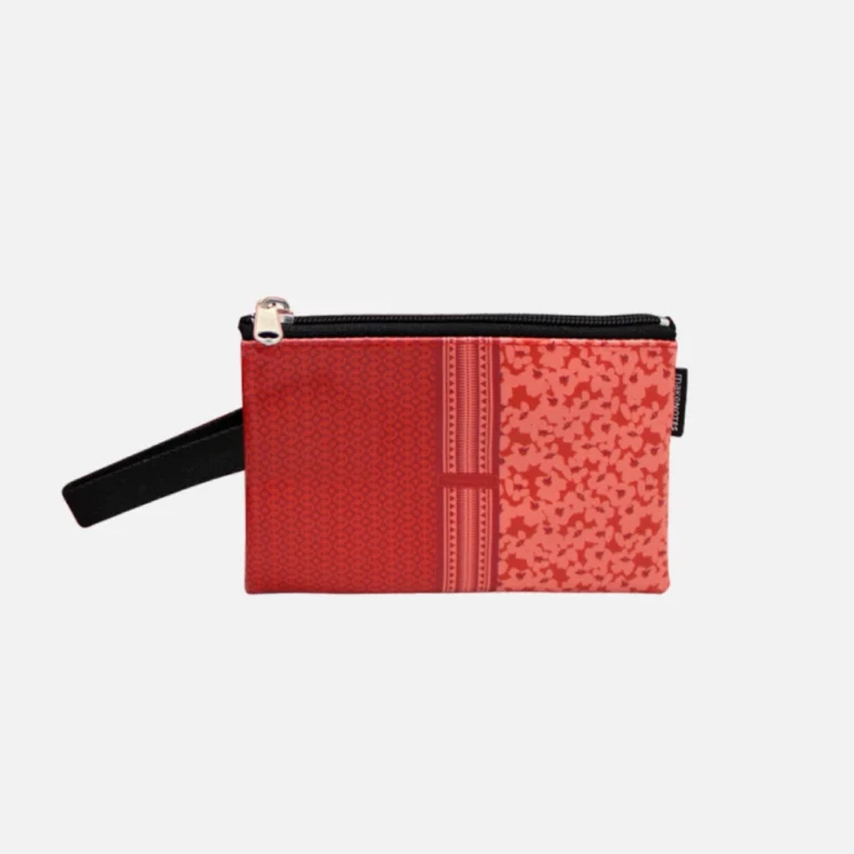 Πορτοφολάκι MakeNotes Red Flowers με λουράκι