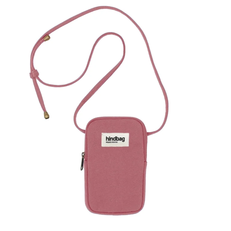 Hindbag Θήκη Κινητού Bill Blush Pink | Mini Τσαντάκι Κινητού από Οργανικό Βαμβάκι