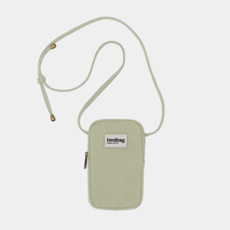 Hindbag Θήκη Κινητού Bill Green Clay | Mini Τσαντάκι Κινητού από Οργανικό Βαμβάκι