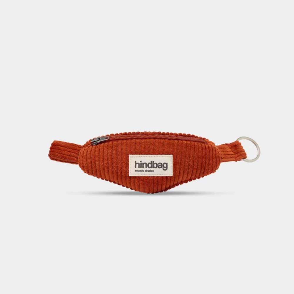 Hindbag Côme Brick corduroy keychain pouch
