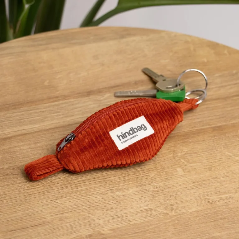 Hindbag Côme Brick corduroy keychain pouch