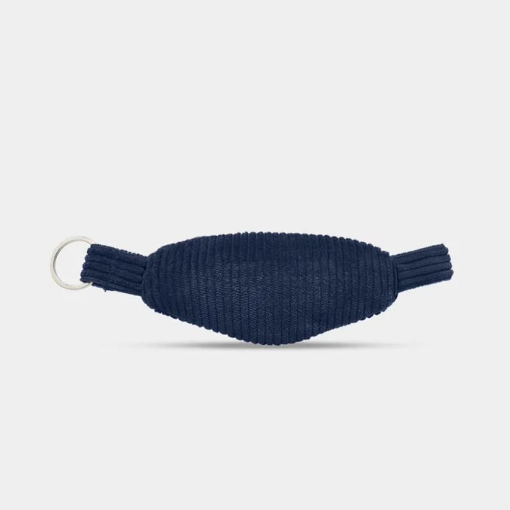 Hindbag Côme Navy corduroy keychain pouch