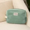 Hindbag Leon Mint Green Corduroy toiletry bag