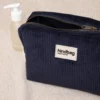Hindbag Leon Navy Corduroy toiletry bag