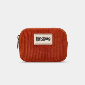 Hindbag Πορτοφολάκι Lili Brick Corduroy | Mini Πορτοφολάκι από Οργανικό Βαμβάκι