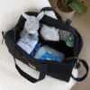 Hindbag Τσάντα Μαιευτηρίου Basile Black | Οργανική Τσάντα Αλλαγής Μωρού