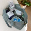 Τσάντα μαιευτηρίου Hindbag Basile Sage από οργανικό βαμβάκι