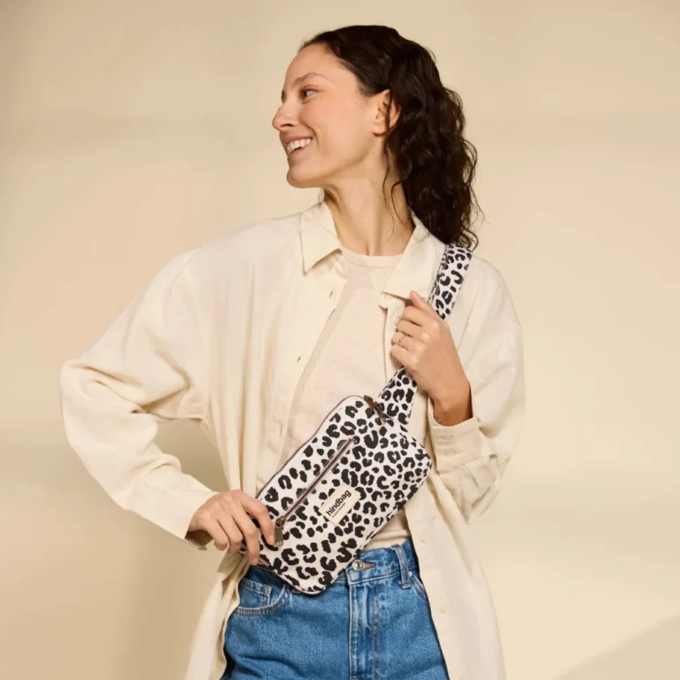 Τσαντάκι μέσης Hindbag Harry Off-White Leopard