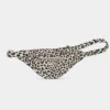 Hindbag Τσαντάκι Μέσης Large Sasha Leopard Off-white | Large Banana Bag από Οργανικό Βαμβάκι