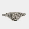 Hindbag Τσαντάκι Μέσης Large Sasha Leopard Off-white | Large Banana Bag από Οργανικό Βαμβάκι