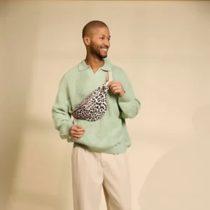 Hindbag Olivia Leopard Off-White fanny pack