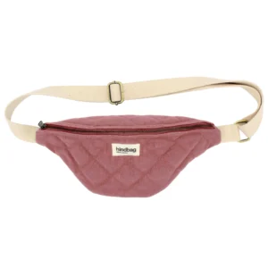 Hindbag Τσαντάκι Μέσης Olivia Quilted Blush Pink | Καπιτονέ Banana Bag από Οργανικό Βαμβάκι