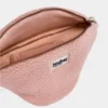 Large fanny pack Hindbag Sasha σε powder pink teddy