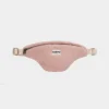 Large fanny pack Hindbag Sasha σε powder pink teddy