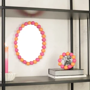HOUSEVITAMIN Bubbles photo frame Neon Pink Orange 14.5x14.5