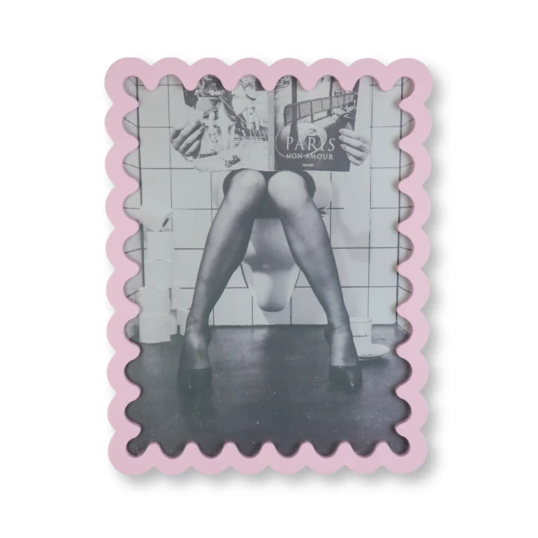HOUSEVITAMIN Κορνίζα Wavey Light Pink MDF 24x33cm