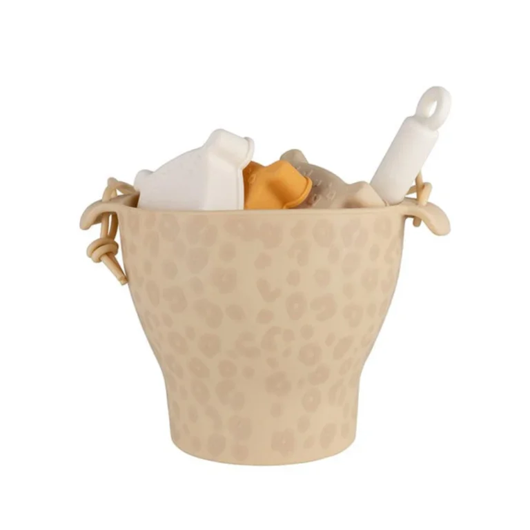 Swim Essentials Κουβαδάκι Παραλίας Silicone Beige – Leopard