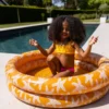 Swim Essentials kids pool orange seastar 100 cm