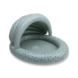 Swim Essentials Παιδική Πισίνα με Σκίαστρο Green – Leopard Ø100 cm