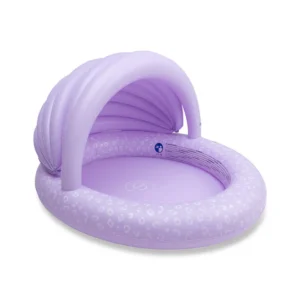 Swim Essentials Παιδική Πισίνα με Σκίαστρο Lila – Leopard Ø100 cm