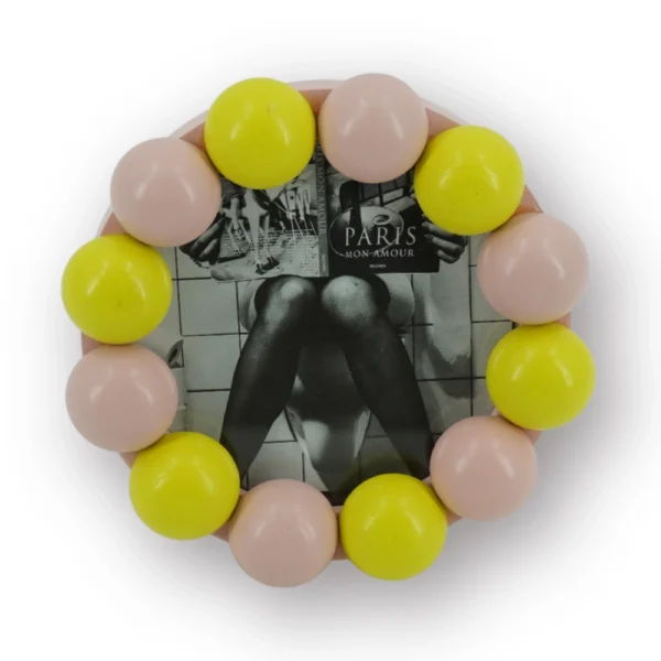 HOUSEVITAMIN Κορνίζα Bubbles Light Pink/Yellow 14.5x14.5cm
