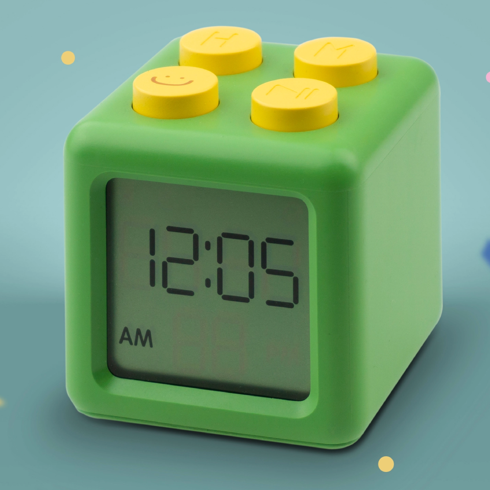 Mary’s Mini Ξυπνητήρι Cube Green – Ρολόι Ξυπνητήρι σε Σχήμα Κύβου