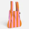 Notabag The Original Convertible Bag Orange/Pink Stripes – Τσάντα & Backpack 2-σε-1