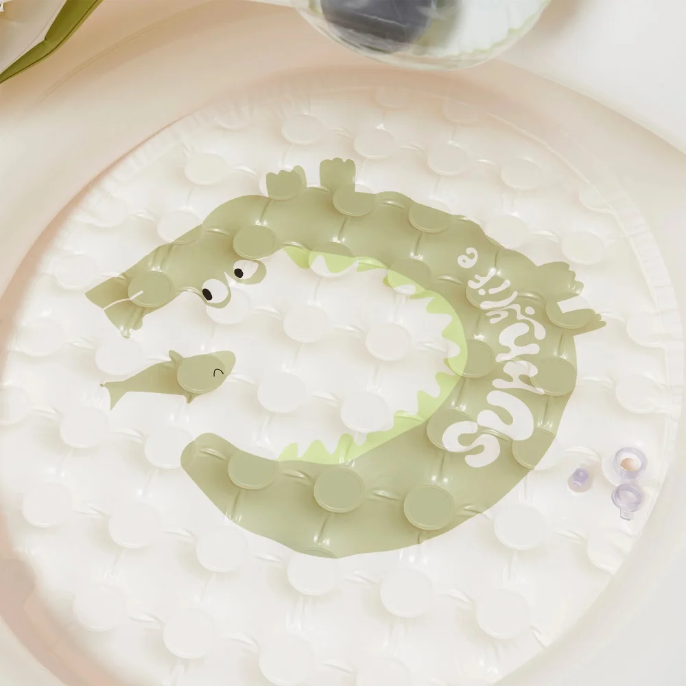 SUNNYLiFE Παιδική Φουσκωτή Πισίνα Cookie the Croc με Σκίαστρο