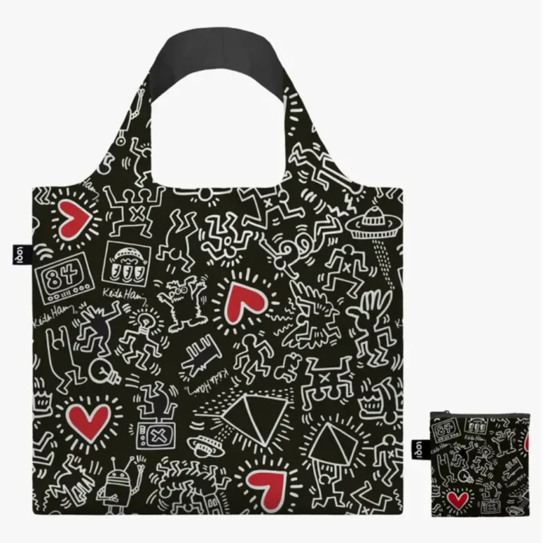 LOQI Τσάντα Shopping Bag Keith Haring Black