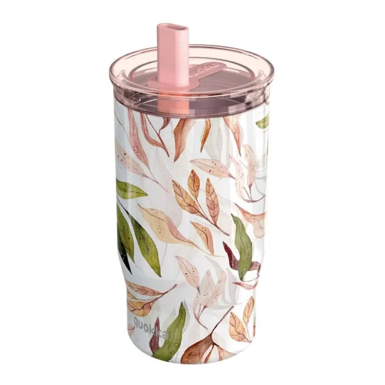 Quokka Θερμός Thermal Cup με Καλαμάκι Mist Leaves 720ml